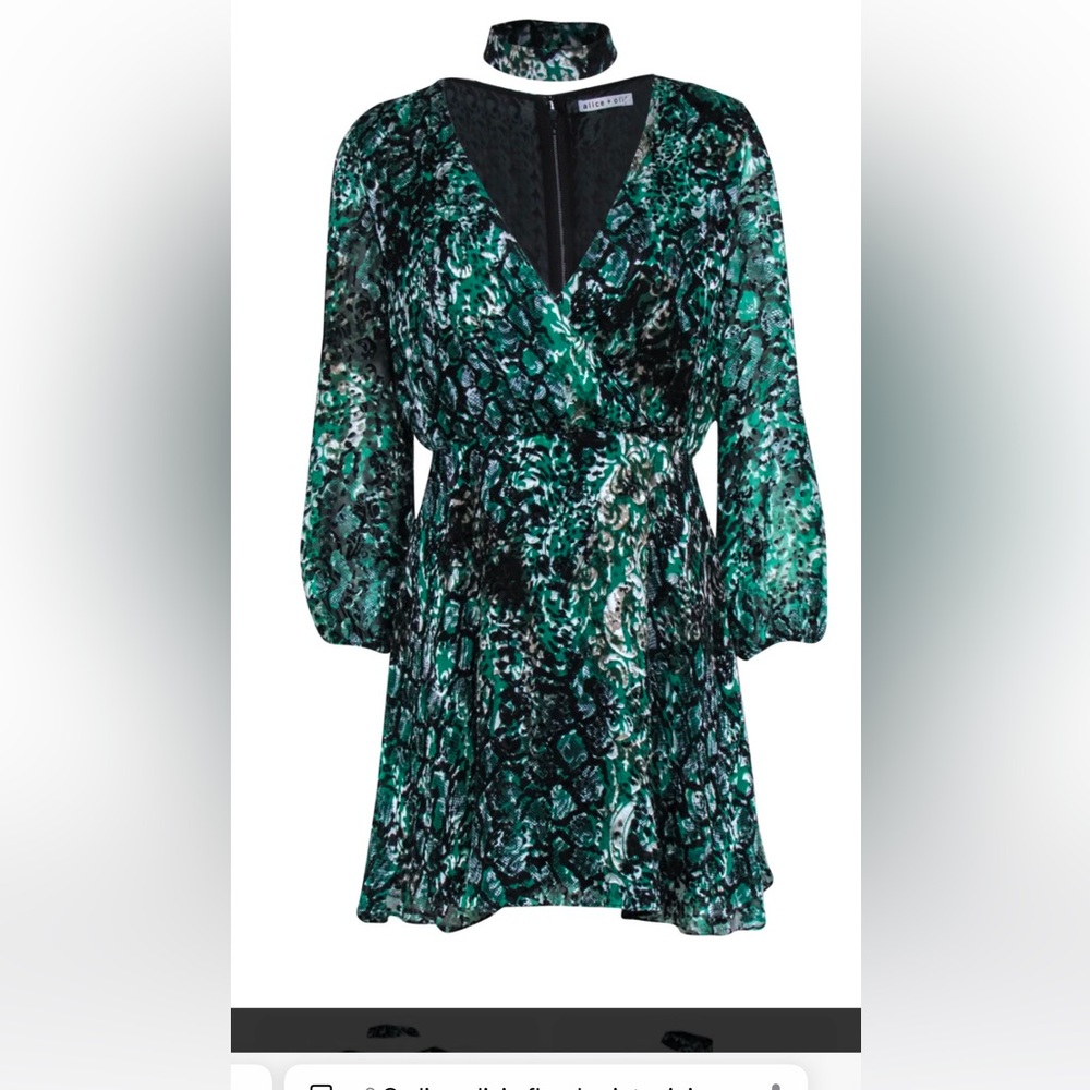 Alice Olivia floral print mini dress